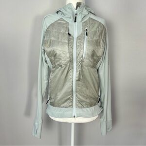 Salomon Women's Silver and Light Gray Ski Jacket